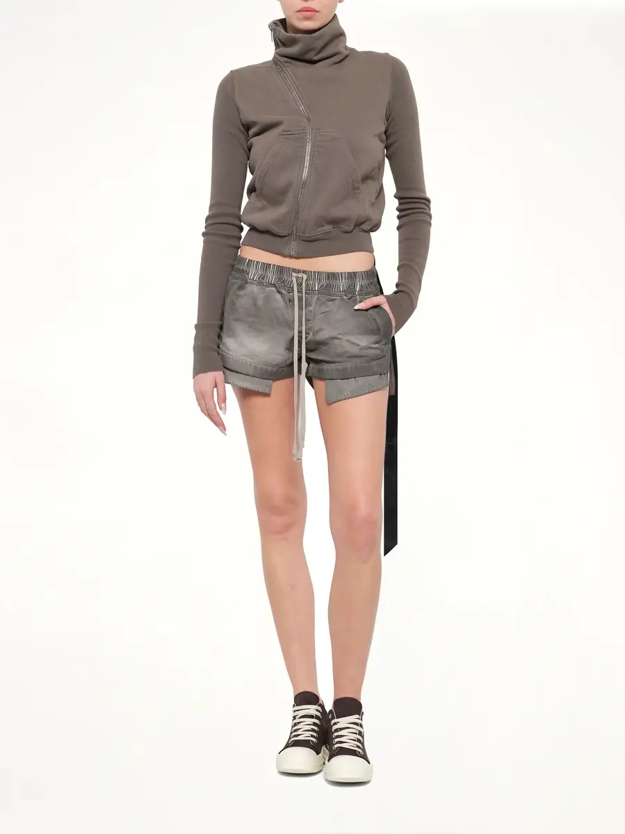 RICK OWENS DRKSHDW Furka Jersey Mountain Sweatshirt in Dust | Thumbnail 4 RICK OWENS DRKSHDW Furka Jersey Mountain Sweatshirt in Dust | Thumbnail 4