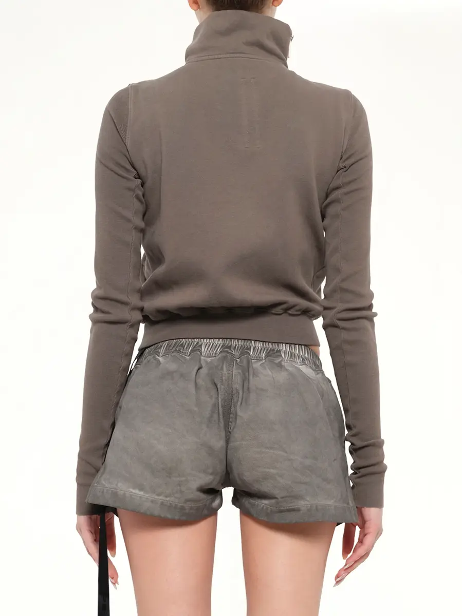 RICK OWENS DRKSHDW Furka Jersey Mountain Sweatshirt in Dust | Thumbnail 5 RICK OWENS DRKSHDW Furka Jersey Mountain Sweatshirt in Dust | Thumbnail 5