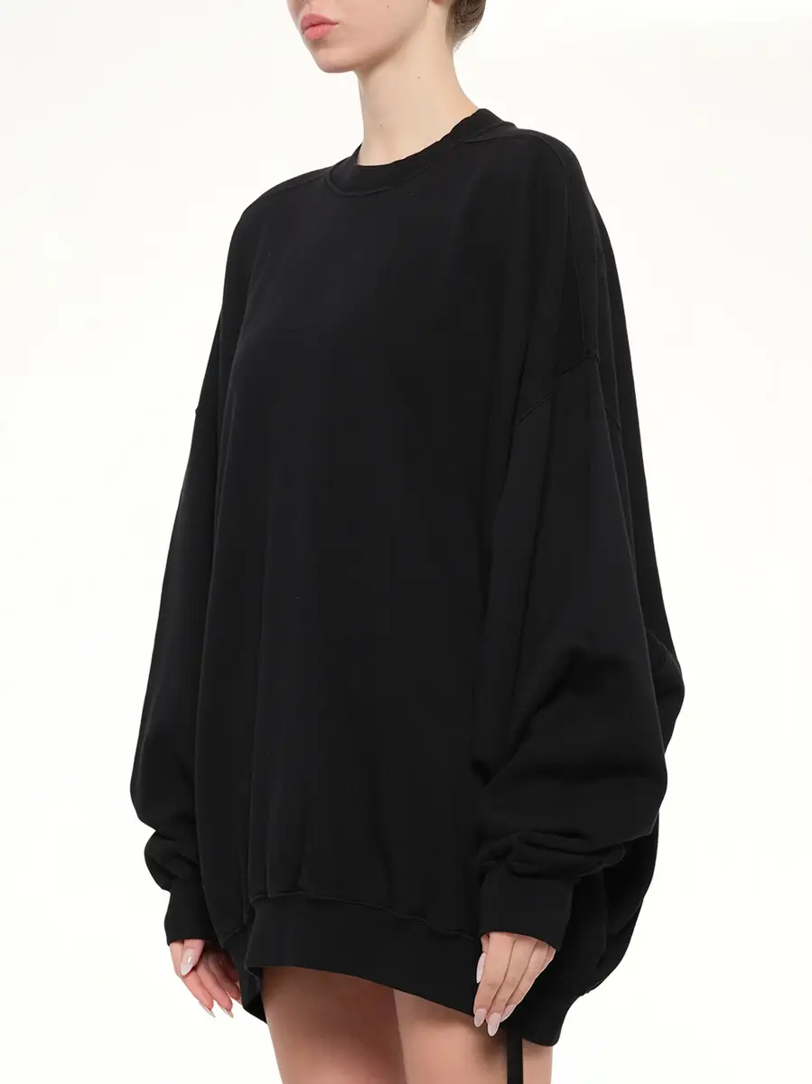 RICK OWENS DRKSHDW Furka Jersey Hun Sweatshirt | Thumbnail 3 RICK OWENS DRKSHDW Furka Jersey Hun Sweatshirt | Thumbnail 3