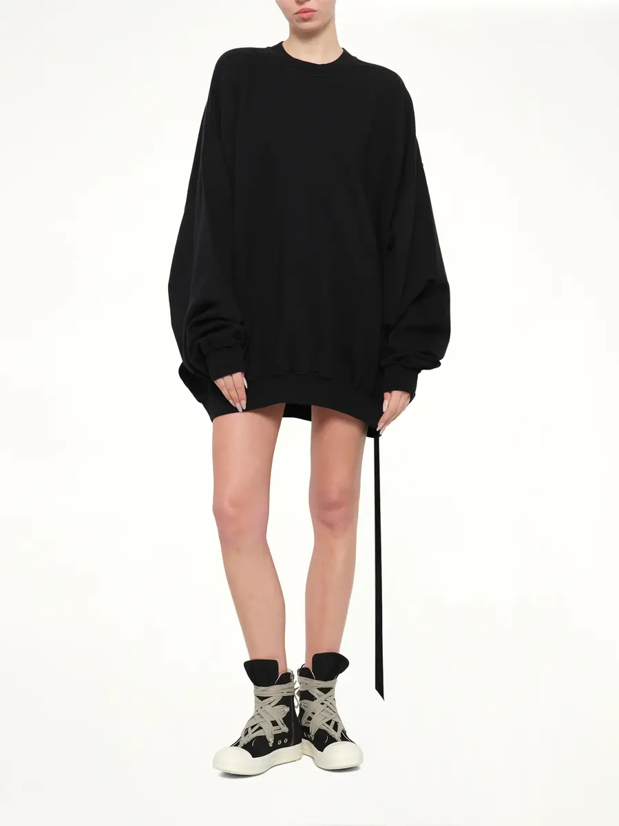 RICK OWENS DRKSHDW Furka Jersey Hun Sweatshirt | Thumbnail 4 RICK OWENS DRKSHDW Furka Jersey Hun Sweatshirt | Thumbnail 4