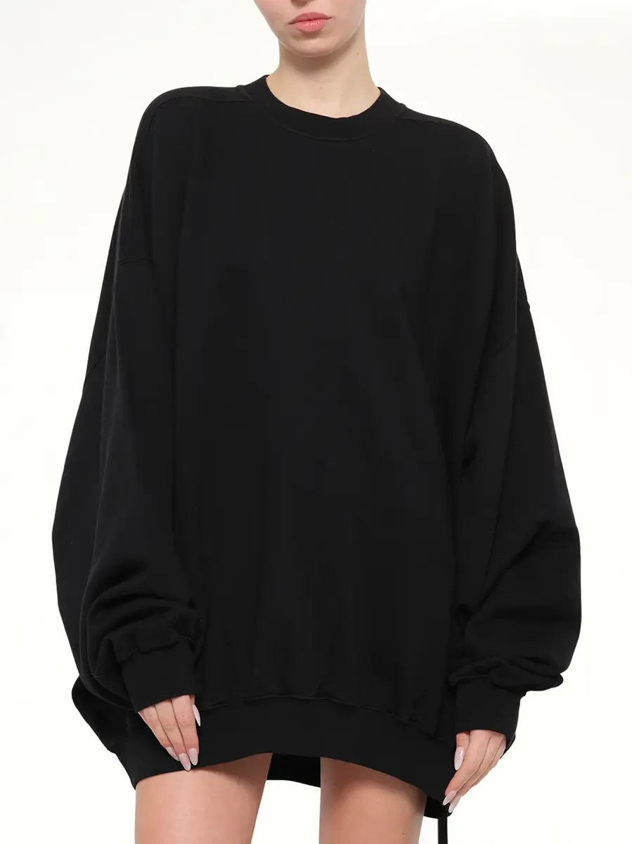 RICK OWENS DRKSHDW Furka Jersey Hun Sweatshirt | Thumbnail 6 RICK OWENS DRKSHDW Furka Jersey Hun Sweatshirt | Thumbnail 6