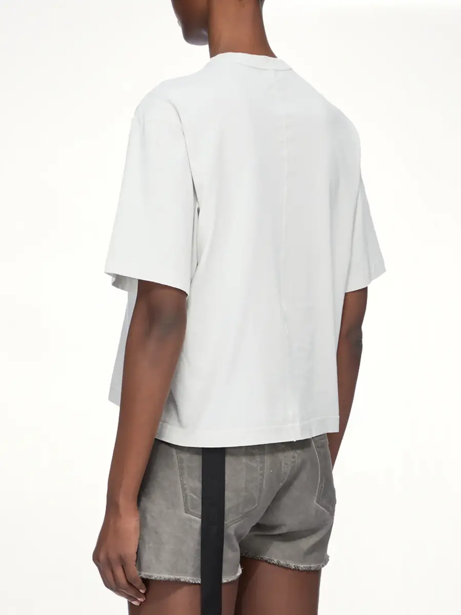 RICK OWENS DRKSHDW Basic SS T-shirt in Milk Wash | Thumbnail 4 RICK OWENS DRKSHDW Basic SS T-shirt in Milk Wash | Thumbnail 4