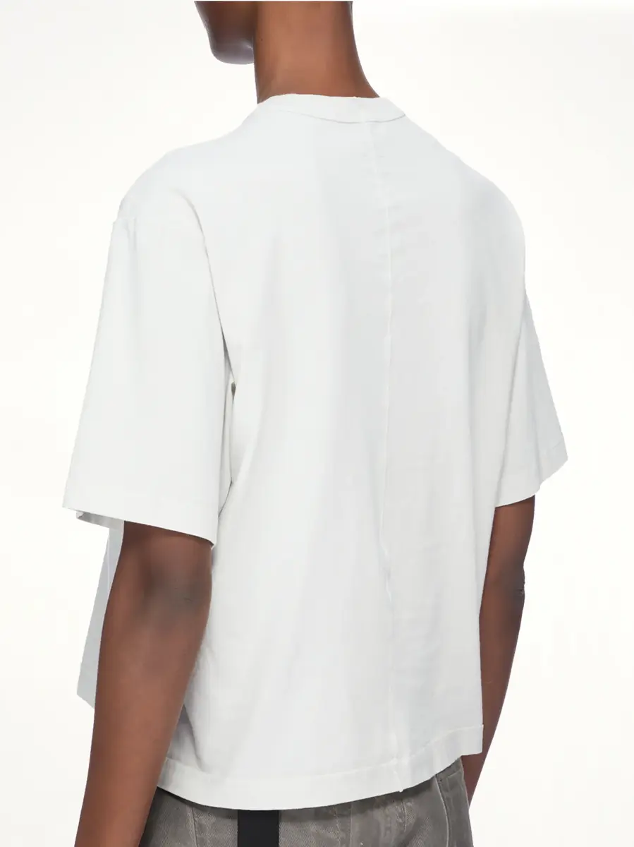 RICK OWENS DRKSHDW Basic SS T-shirt in Milk Wash | Thumbnail 6 RICK OWENS DRKSHDW Basic SS T-shirt in Milk Wash | Thumbnail 6