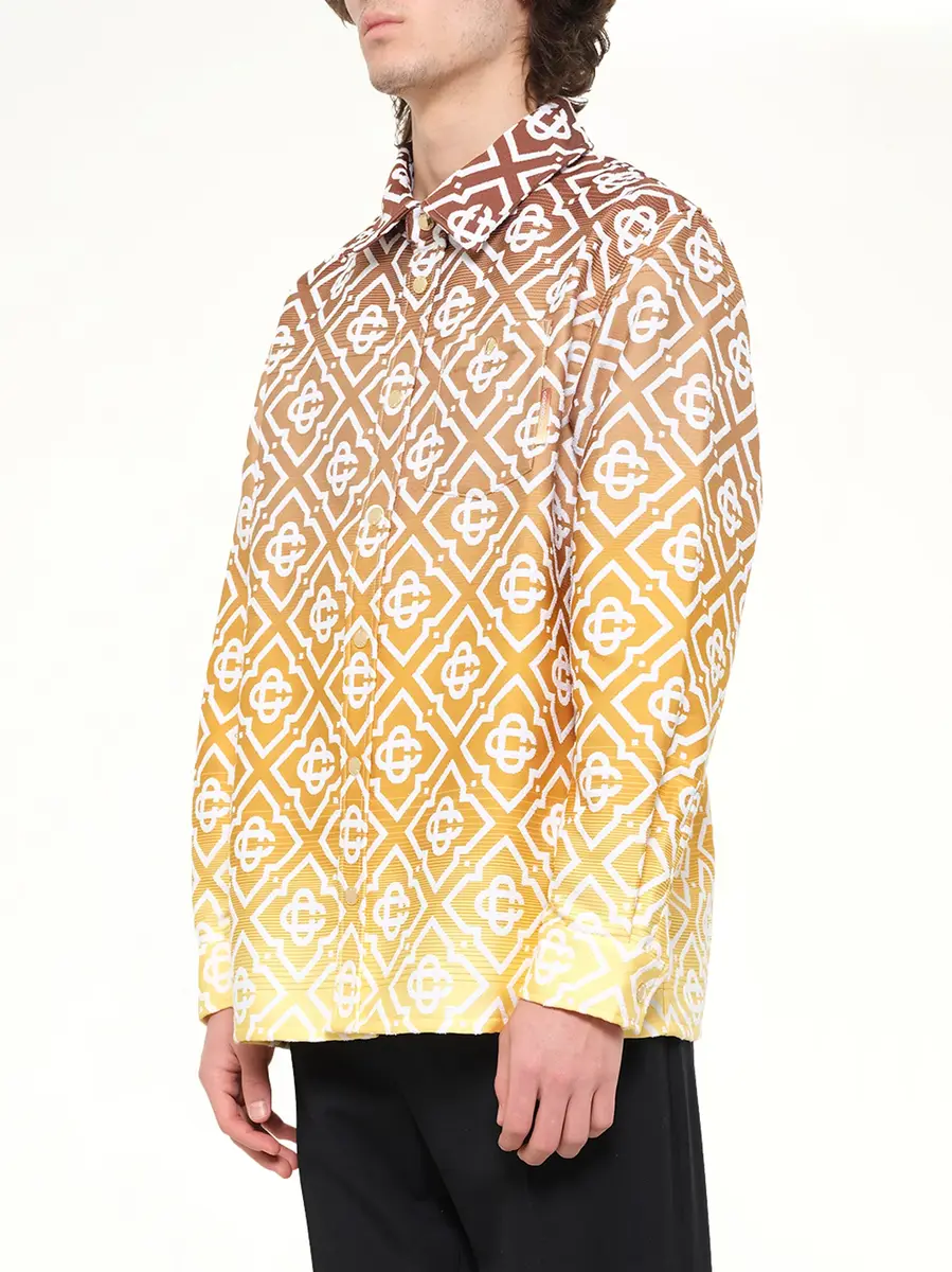 Casablanca Boucle Jacquard Monogram Shacket | Thumbnail 3 Casablanca Boucle Jacquard Monogram Shacket | Thumbnail 3