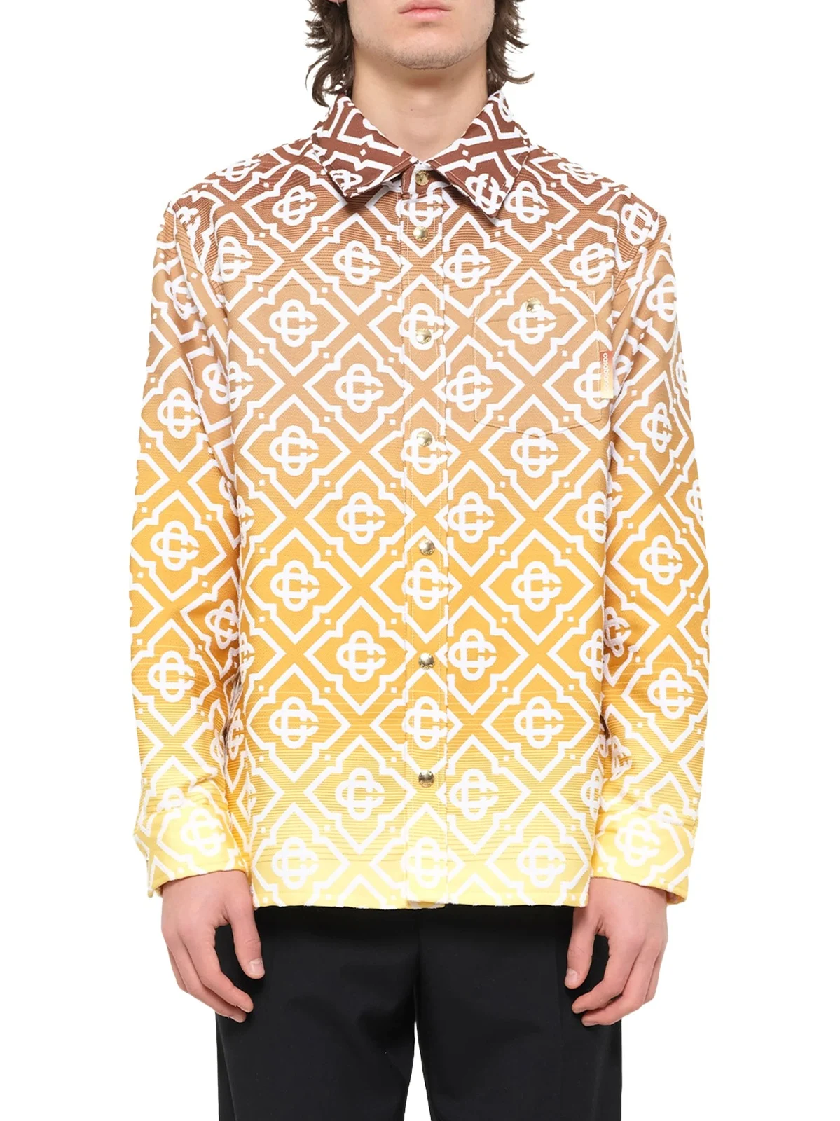 Casablanca Boucle Jacquard Monogram Shacket