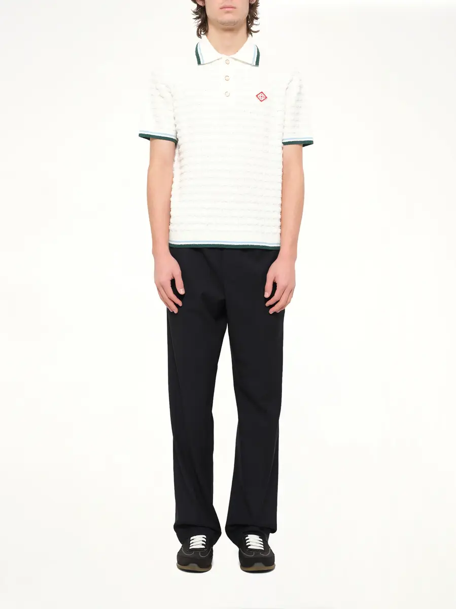 Casablanca Boucle Short Sleeve Polo | Thumbnail 7