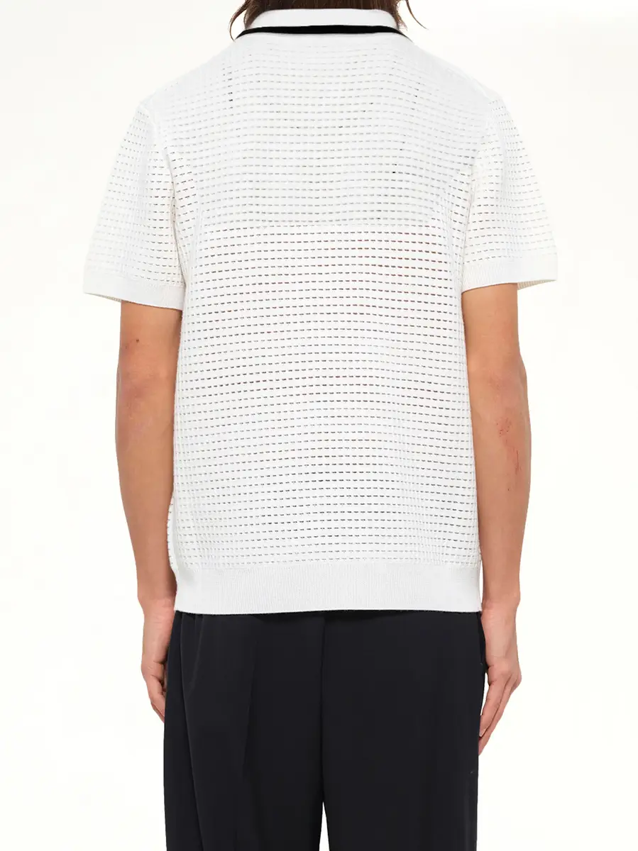 Casablanca Waffle Stitch Polo Shirt | Thumbnail 5 Casablanca Waffle Stitch Polo Shirt | Thumbnail 5