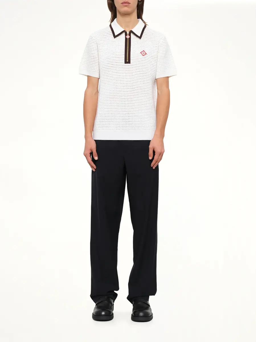 Casablanca Waffle Stitch Polo Shirt | Thumbnail 7 Casablanca Waffle Stitch Polo Shirt | Thumbnail 7
