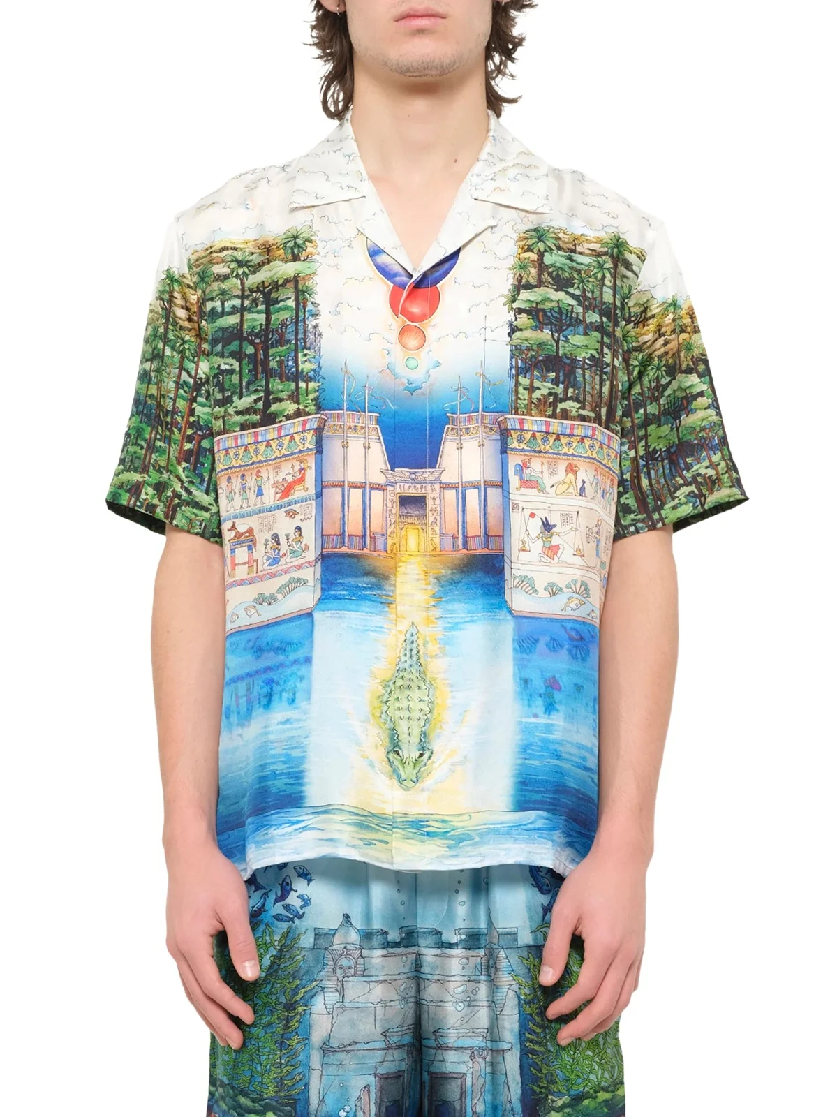 Trompe L'oeil Cuban Collar SS Shirt