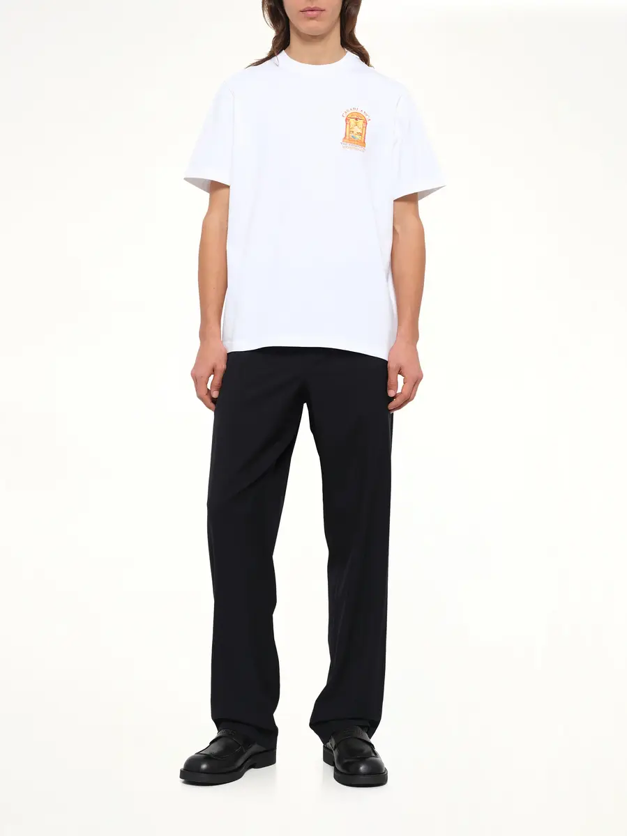 Casablanca Hermons Mirage Arch Printed Classic T-shirt | Thumbnail 4