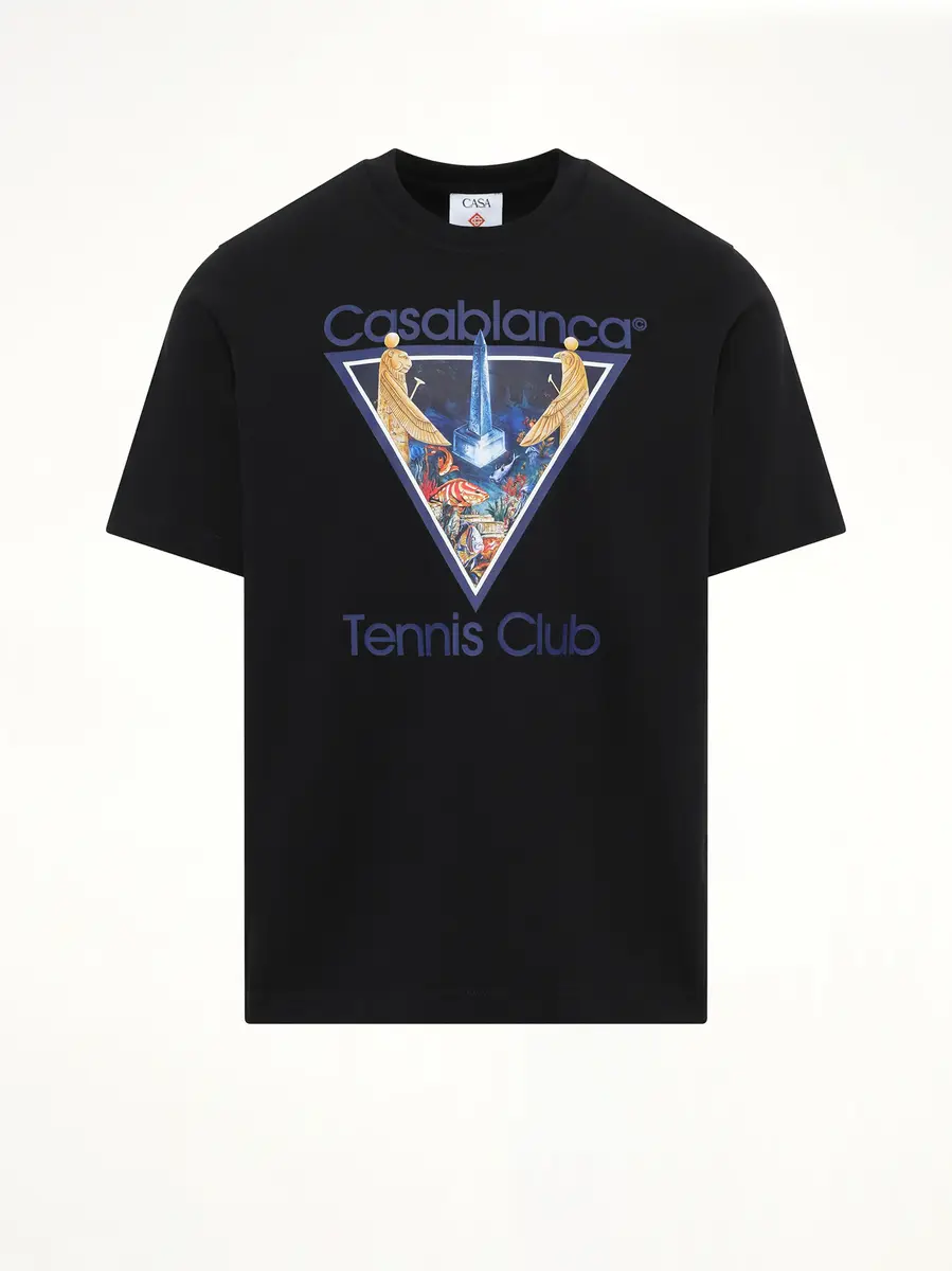 Casablanca Monde Perdu Tennis Club Icon Printed Classic T-shirt | Thumbnail 2 Casablanca Monde Perdu Tennis Club Icon Printed Classic T-shirt | Thumbnail 2