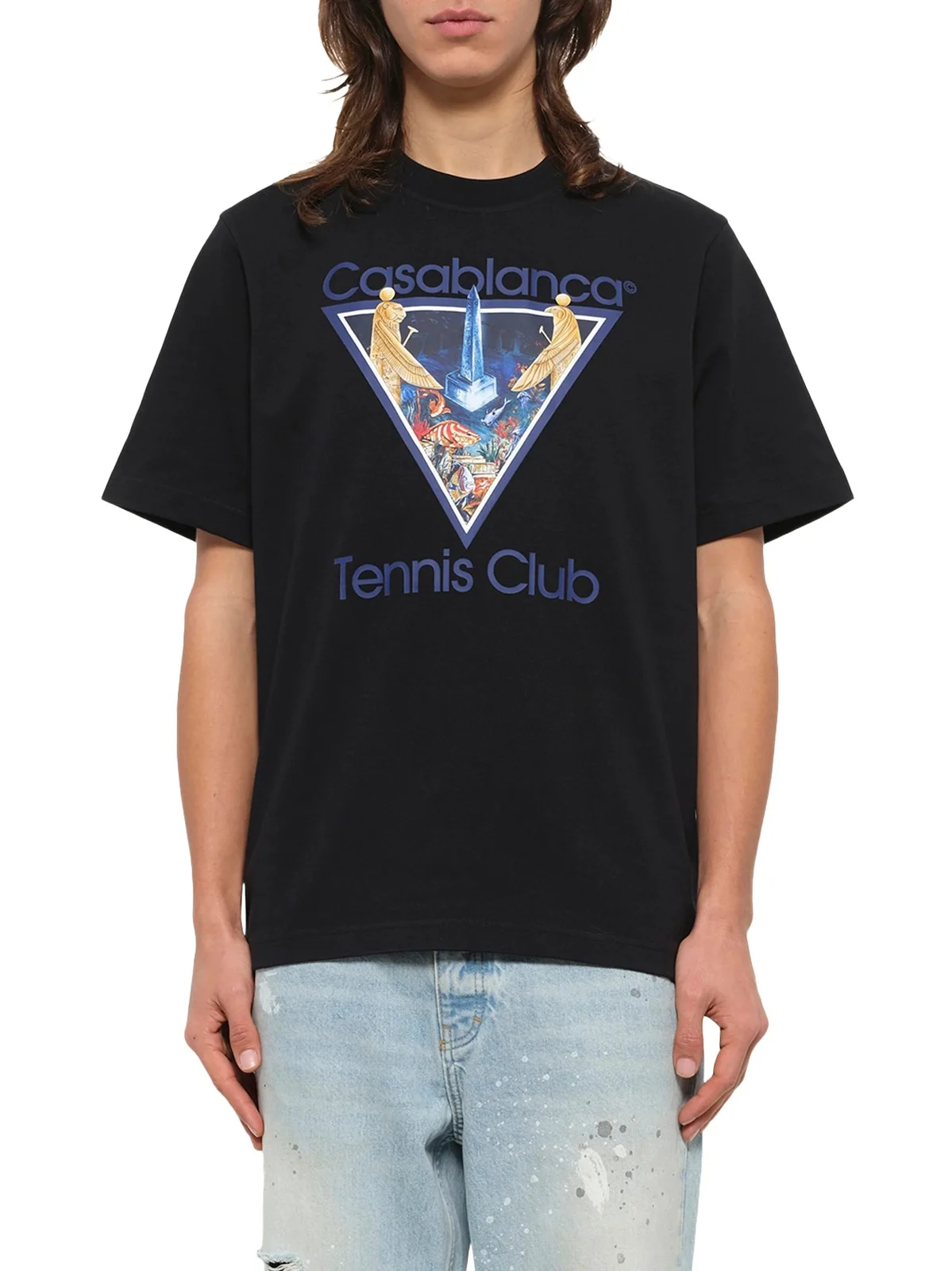 Casablanca Monde Perdu Tennis Club Icon Printed Classic T-shirt