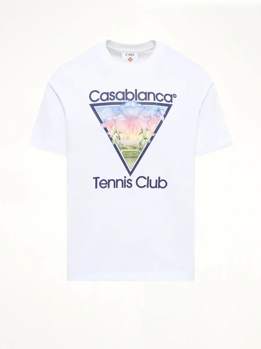 Casablanca Tennis Icon Printed Classic T-shirt | Thumbnail 2