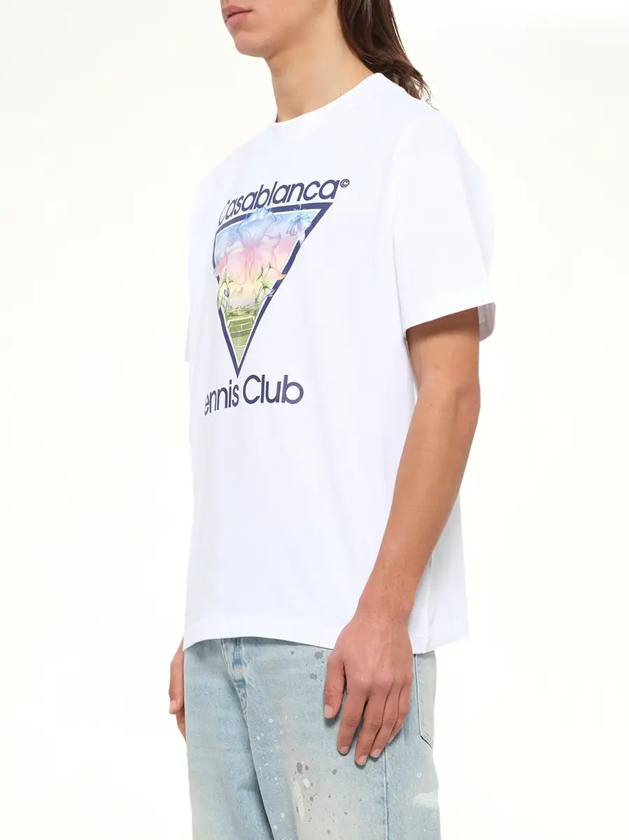 Casablanca Tennis Icon Printed Classic T-shirt | Thumbnail 3