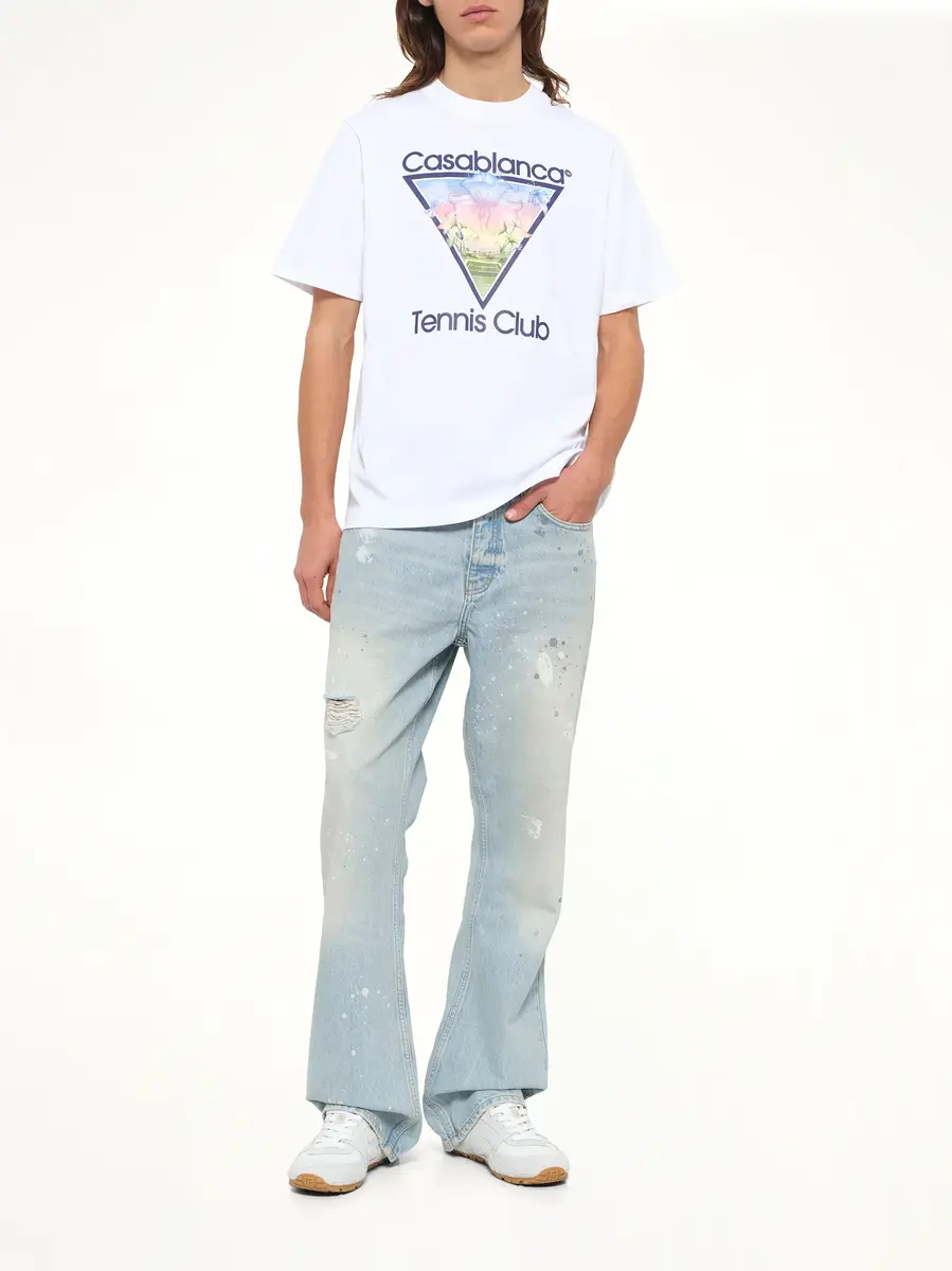 Casablanca Tennis Icon Printed Classic T-shirt | Thumbnail 4