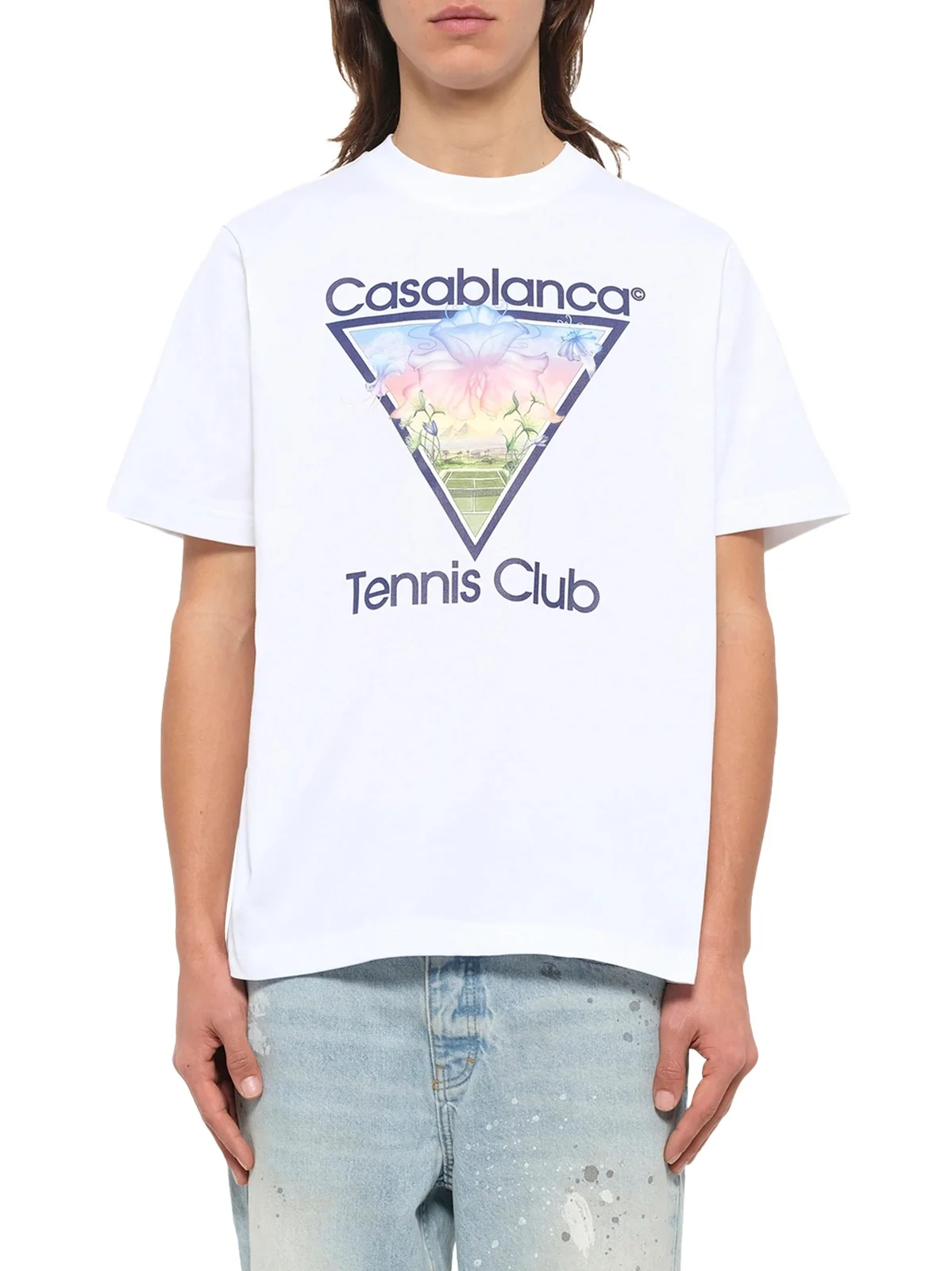 Casablanca Tennis Icon Printed Classic T-shirt