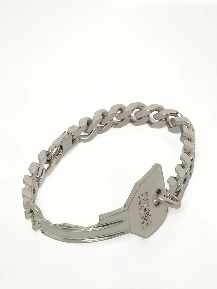 MM6 MAISON MARGIELA Key Bracelet in Glazed Palladium | Thumbnail 2 MM6 MAISON MARGIELA Key Bracelet in Glazed Palladium | Thumbnail 2