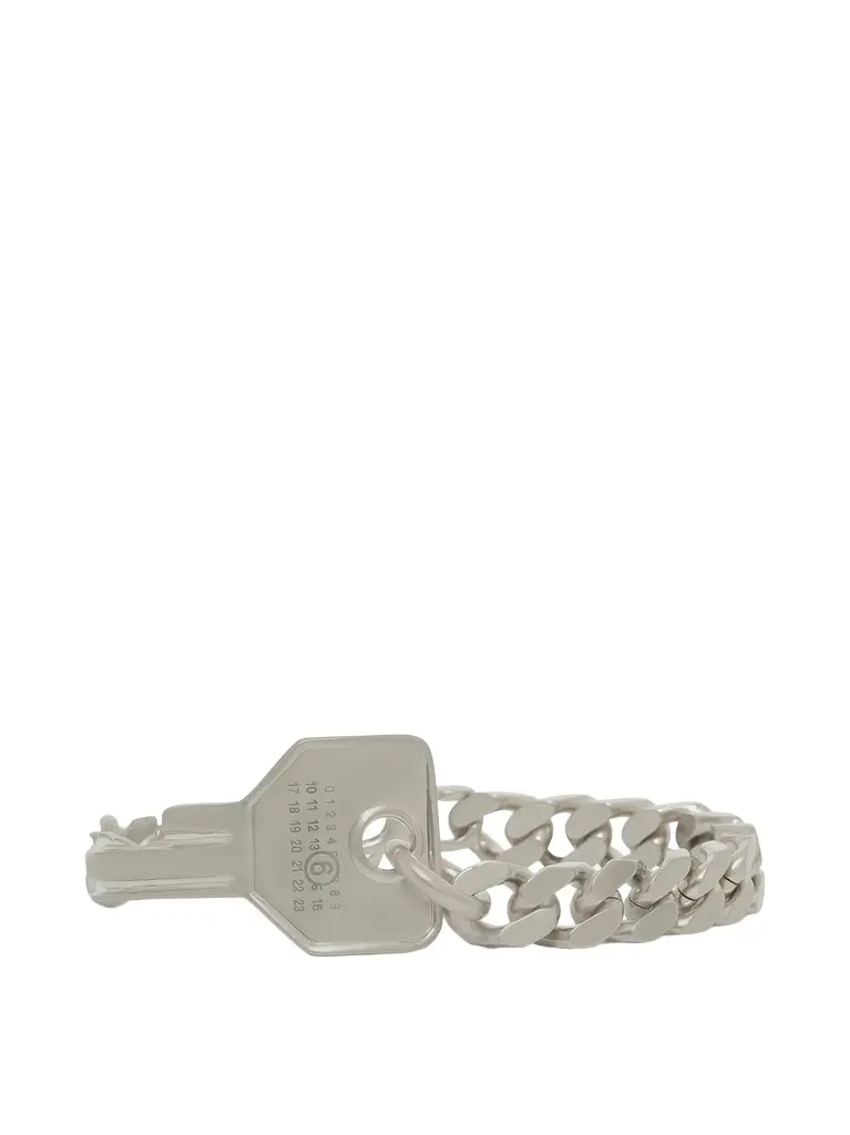 MM6 MAISON MARGIELA Key Bracelet in Glazed Palladium