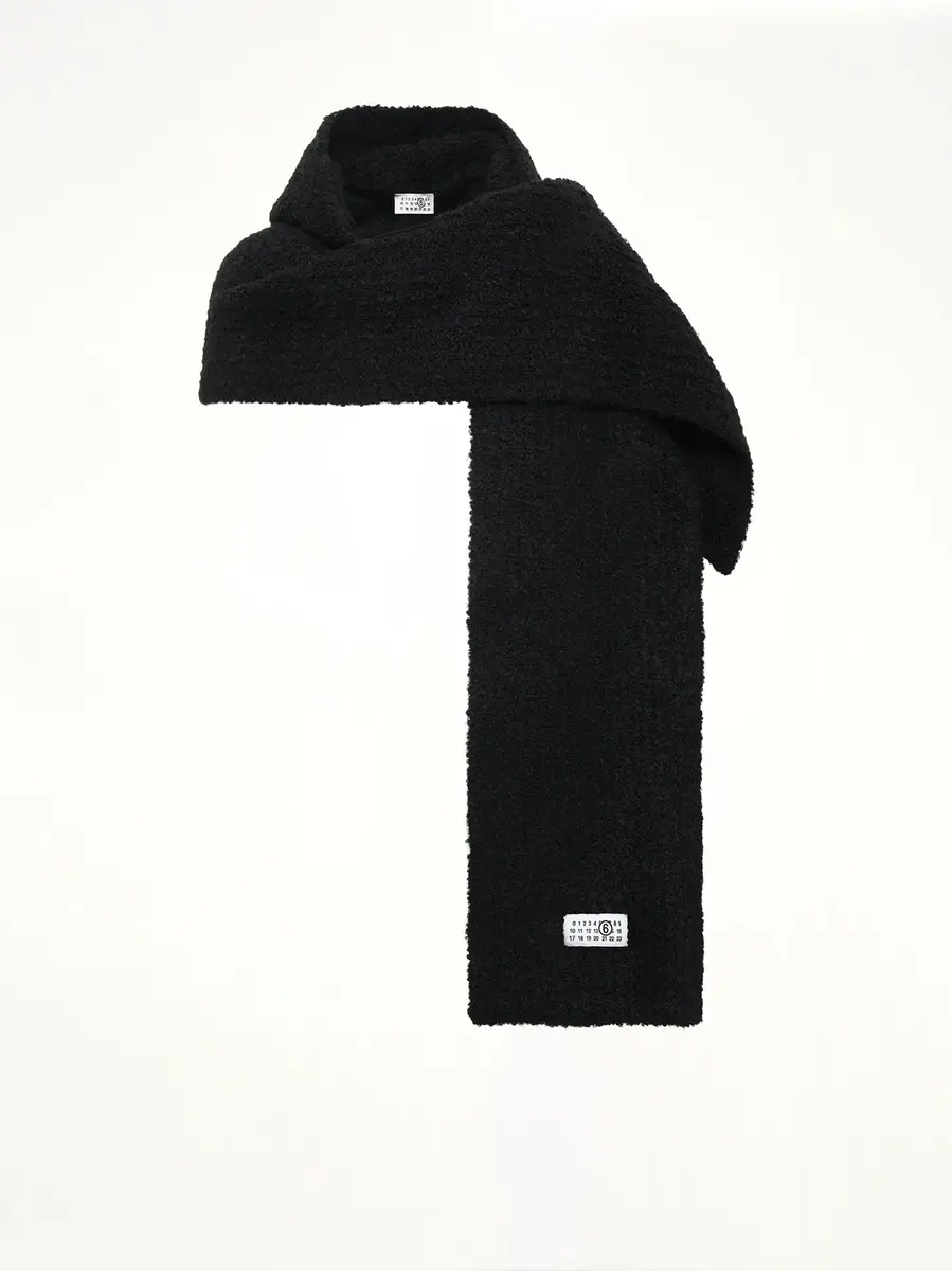 MM6 MAISON MARGIELA Boucle Knit Scarf | Thumbnail 2 MM6 MAISON MARGIELA Boucle Knit Scarf | Thumbnail 2