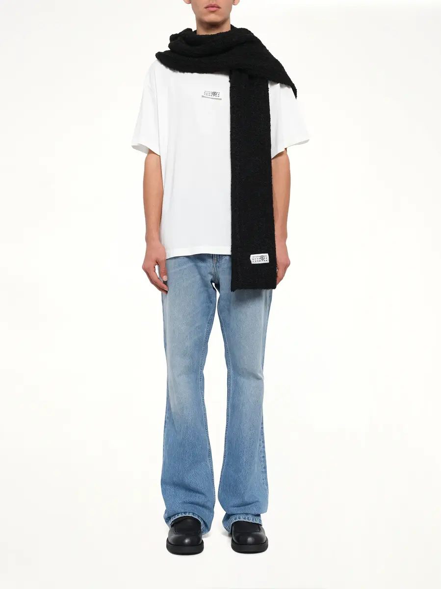 MM6 MAISON MARGIELA Boucle Knit Scarf | Thumbnail 3 MM6 MAISON MARGIELA Boucle Knit Scarf | Thumbnail 3