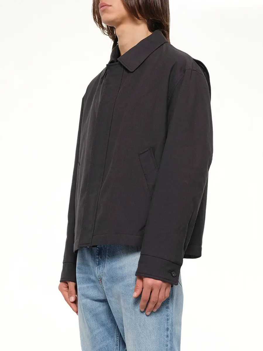 MM6 MAISON MARGIELA Wool Shirting Jacket in Anthracite | Thumbnail 3 MM6 MAISON MARGIELA Wool Shirting Jacket in Anthracite | Thumbnail 3