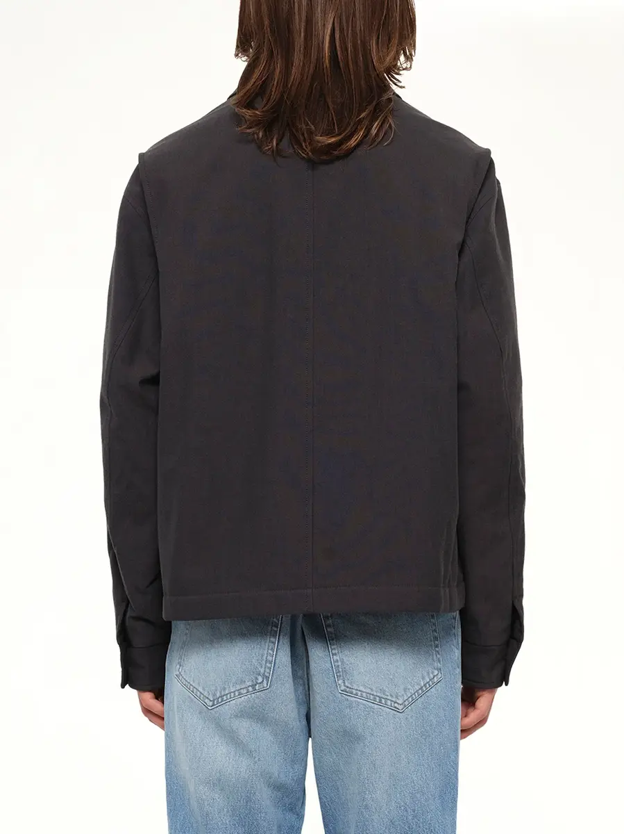MM6 MAISON MARGIELA Wool Shirting Jacket in Anthracite | Thumbnail 5 MM6 MAISON MARGIELA Wool Shirting Jacket in Anthracite | Thumbnail 5