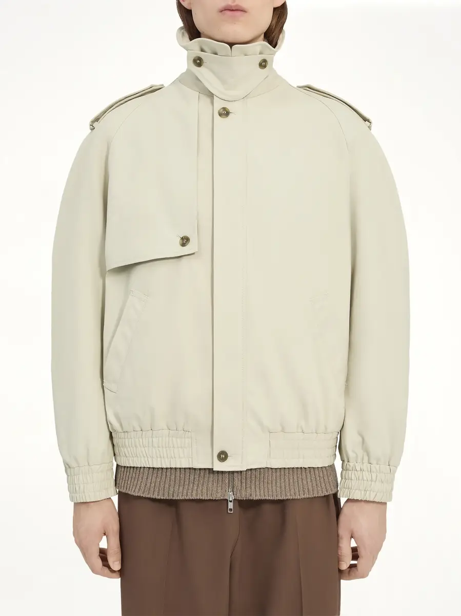 MM6 MAISON MARGIELA Light Cotton Twill Jacket in Ecrù | Thumbnail 6 MM6 MAISON MARGIELA Light Cotton Twill Jacket in Ecrù | Thumbnail 6
