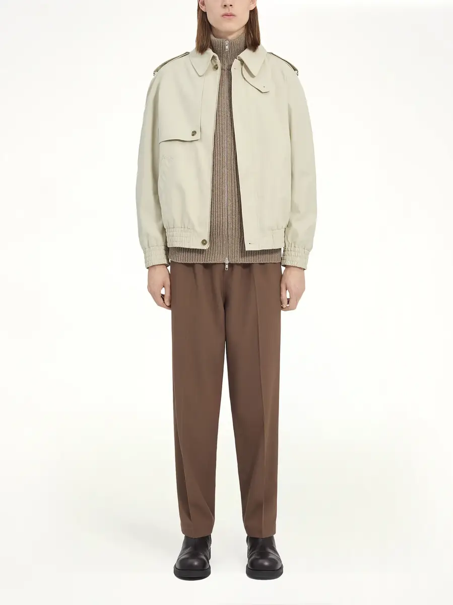 MM6 MAISON MARGIELA Light Cotton Twill Jacket in Ecrù | Thumbnail 7 MM6 MAISON MARGIELA Light Cotton Twill Jacket in Ecrù | Thumbnail 7
