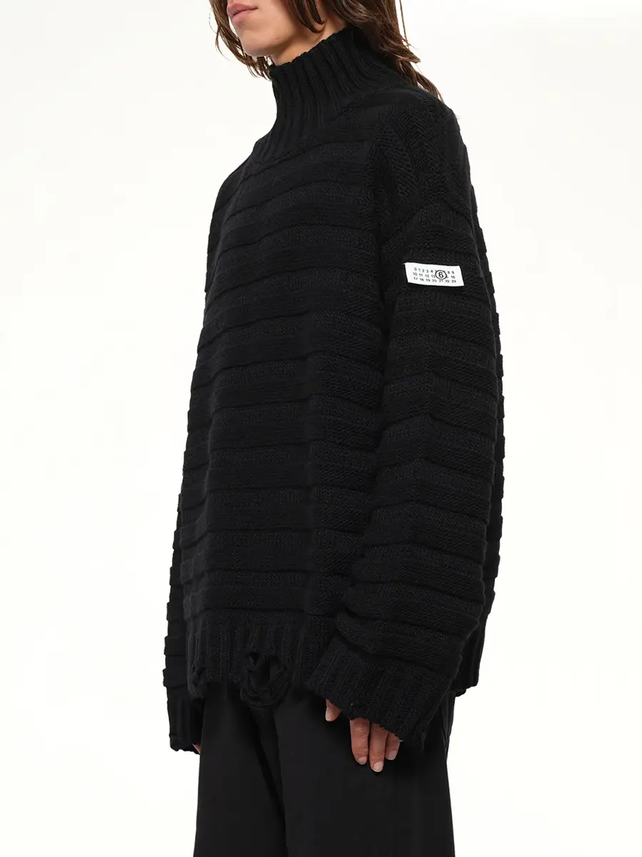 MM6 MAISON MARGIELA Gauge 3 Turtleneck | Thumbnail 3 MM6 MAISON MARGIELA Gauge 3 Turtleneck | Thumbnail 3