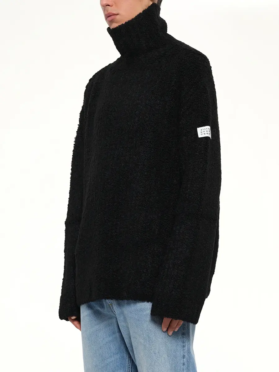 MM6 MAISON MARGIELA Boucle Knit Turtleneck | Thumbnail 3