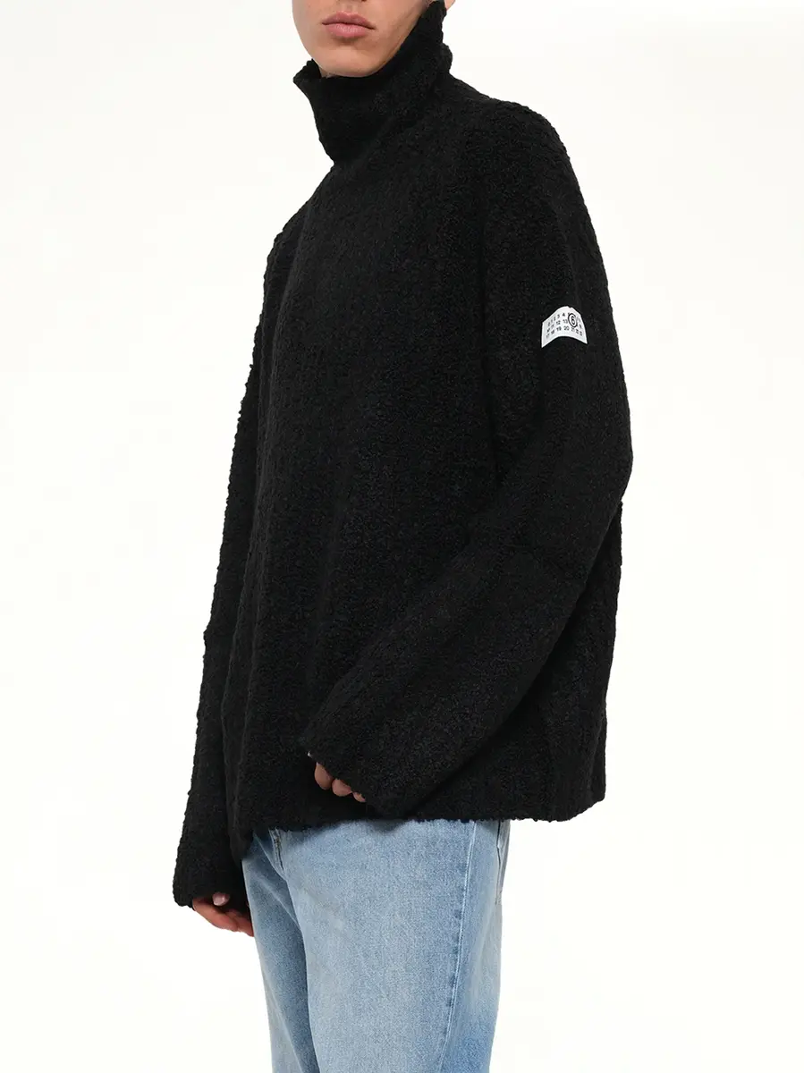 MM6 MAISON MARGIELA Boucle Knit Turtleneck | Thumbnail 6