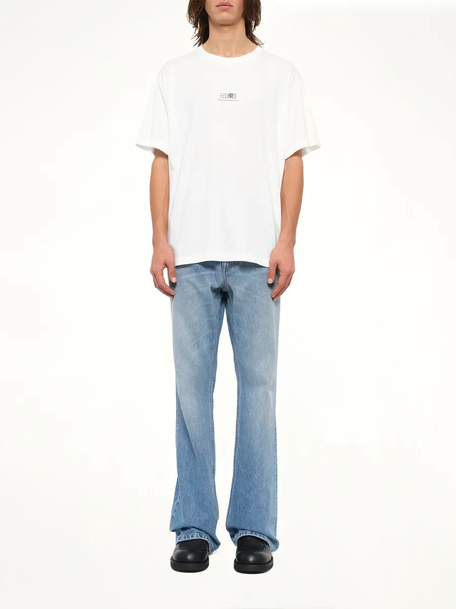 MM6 MAISON MARGIELA Mm6 Patch T-shirt in Off White | Thumbnail 7 MM6 MAISON MARGIELA Mm6 Patch T-shirt in Off White | Thumbnail 7