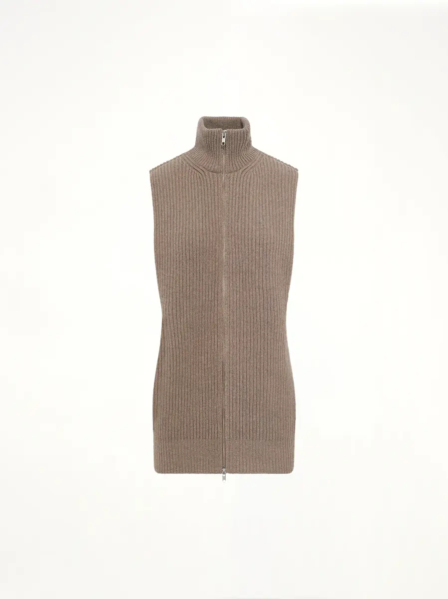 MM6 MAISON MARGIELA Gilet in Beige Melange | Thumbnail 2 MM6 MAISON MARGIELA Gilet in Beige Melange | Thumbnail 2