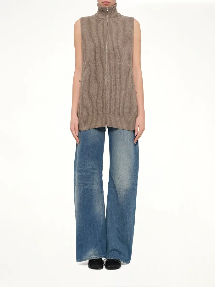 MM6 MAISON MARGIELA Gilet in Beige Melange | Thumbnail 7 MM6 MAISON MARGIELA Gilet in Beige Melange | Thumbnail 7