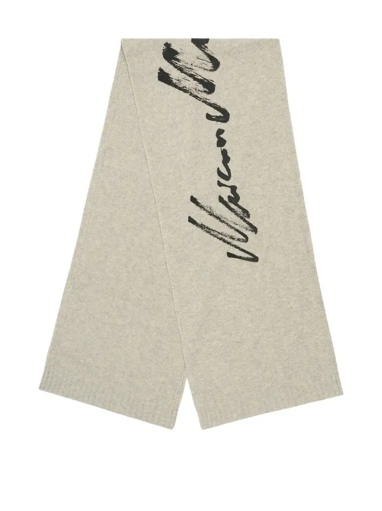 MM6 MAISON MARGIELA Signature Scarf in Grey Melange