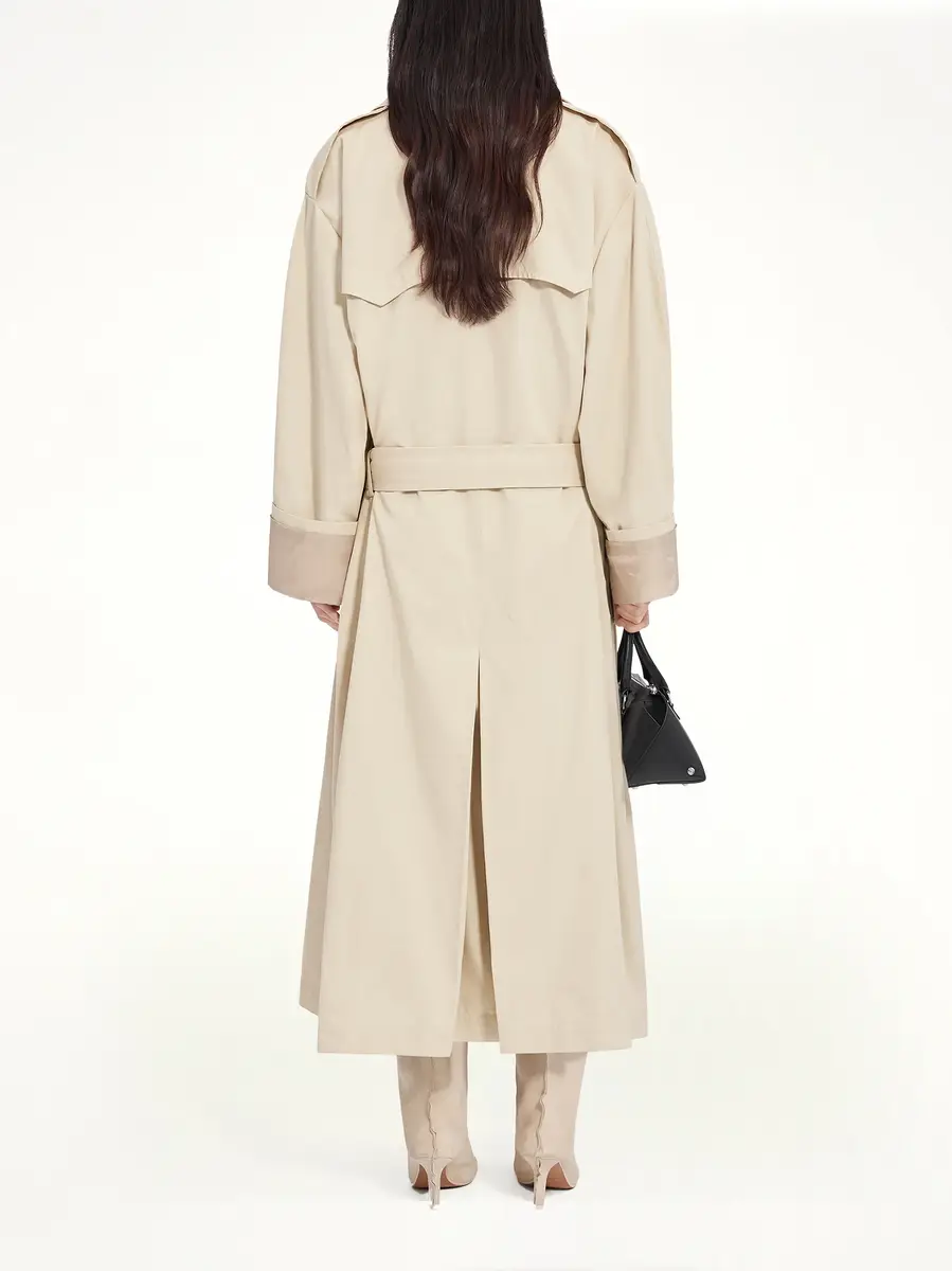 MM6 MAISON MARGIELA Trench Coat in Ecrù | Thumbnail 5 MM6 MAISON MARGIELA Trench Coat in Ecrù | Thumbnail 5