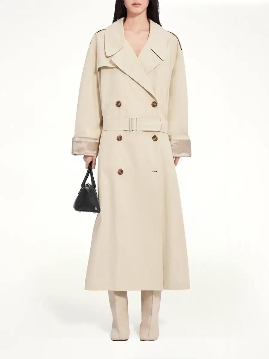 MM6 MAISON MARGIELA Trench Coat in Ecrù | Thumbnail 7 MM6 MAISON MARGIELA Trench Coat in Ecrù | Thumbnail 7