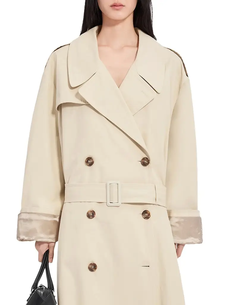 MM6 MAISON MARGIELA Trench Coat in Ecrù