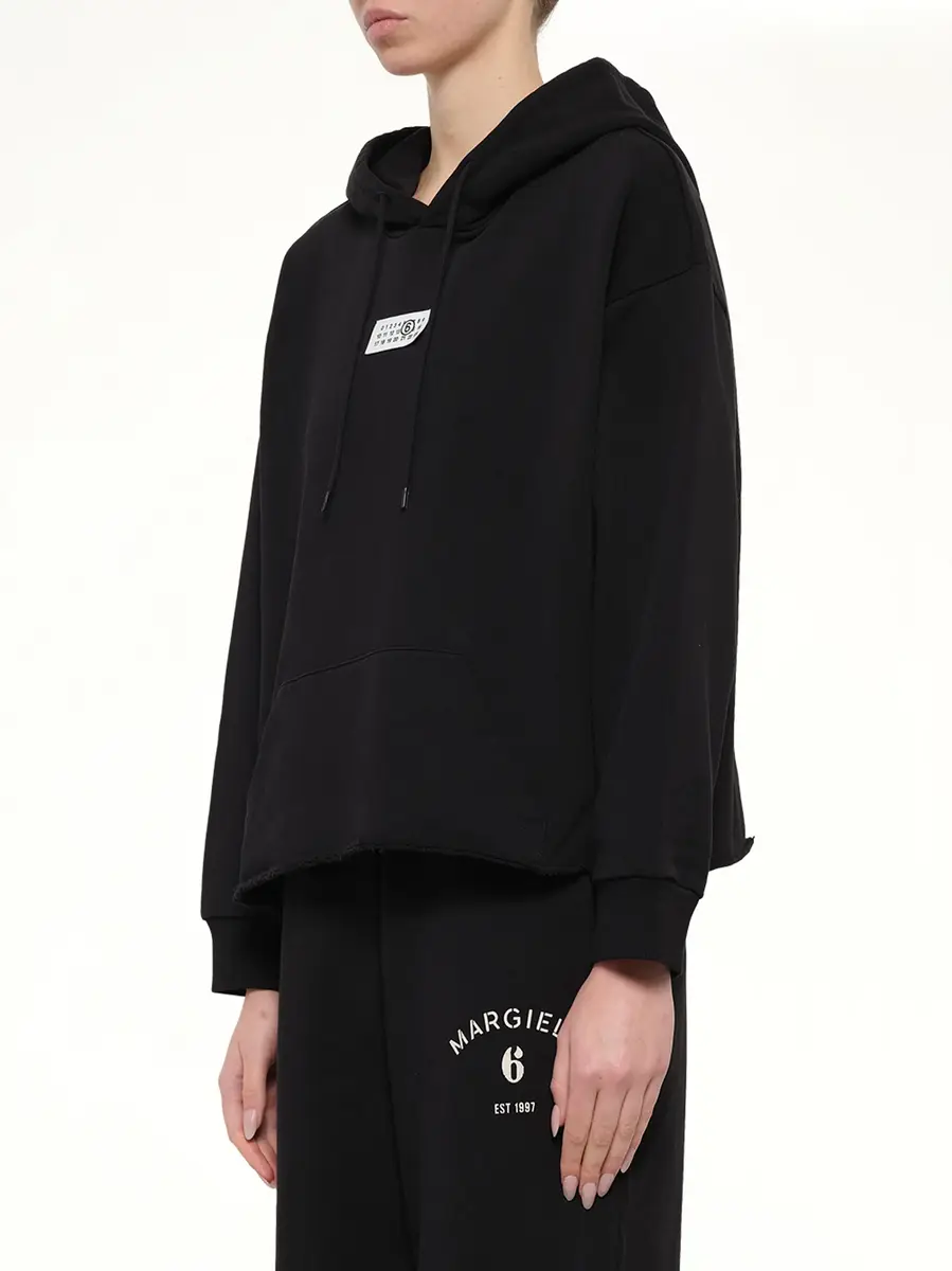 MM6 MAISON MARGIELA Mm6 Patch Hoodie | Thumbnail 3 MM6 MAISON MARGIELA Mm6 Patch Hoodie | Thumbnail 3