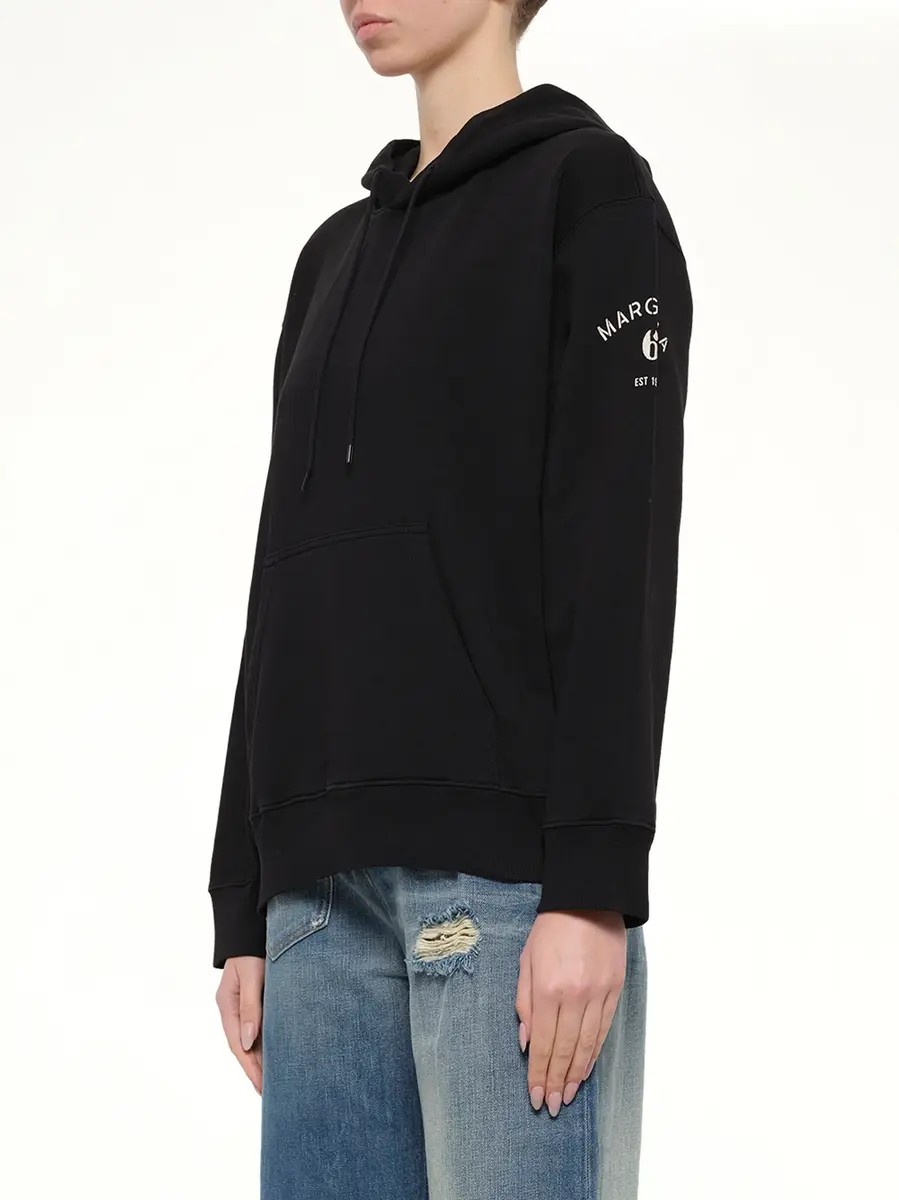 MM6 MAISON MARGIELA Sleeve Logo Hoodie | Thumbnail 3 MM6 MAISON MARGIELA Sleeve Logo Hoodie | Thumbnail 3