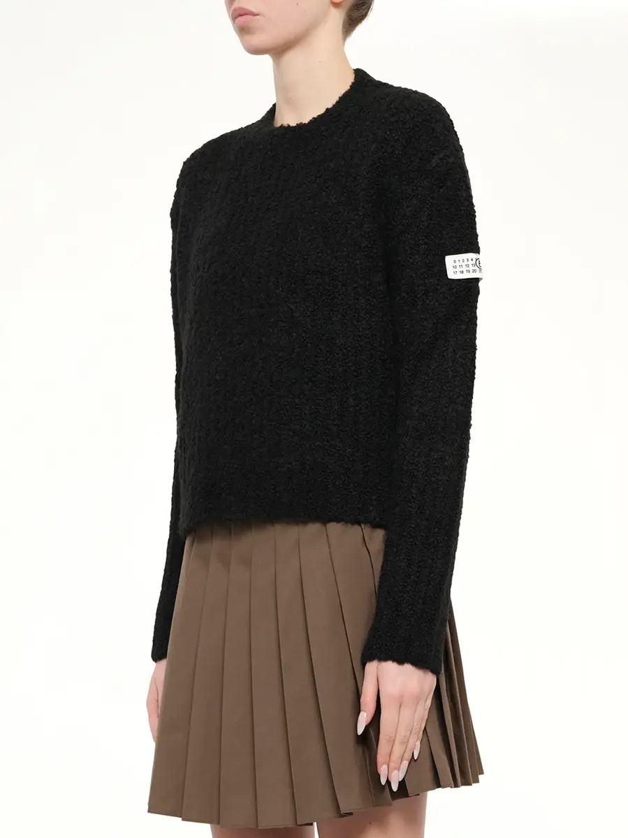 MM6 MAISON MARGIELA Boucle Knit Sweater | Thumbnail 3 MM6 MAISON MARGIELA Boucle Knit Sweater | Thumbnail 3