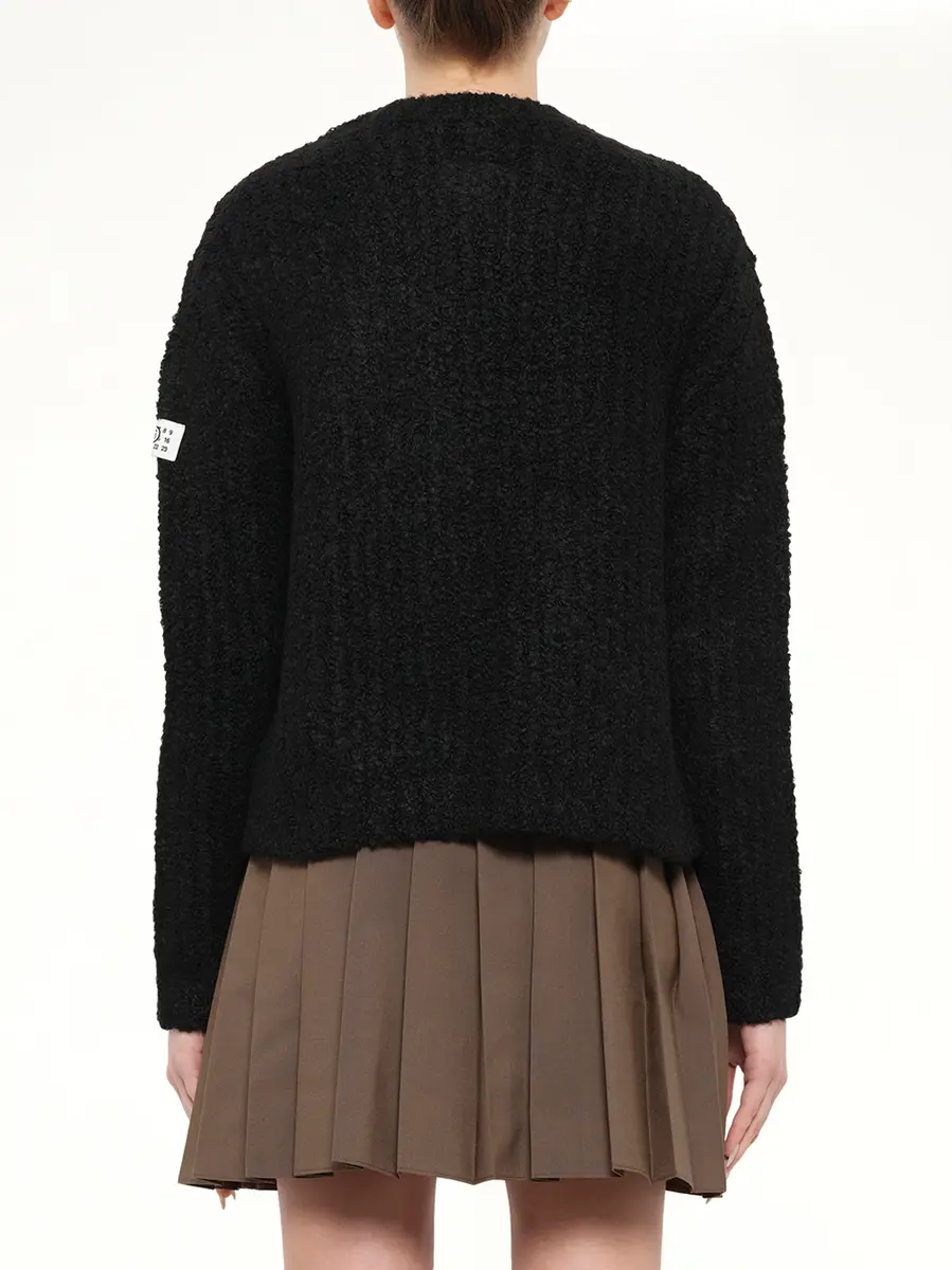 MM6 MAISON MARGIELA Boucle Knit Sweater | Thumbnail 5 MM6 MAISON MARGIELA Boucle Knit Sweater | Thumbnail 5