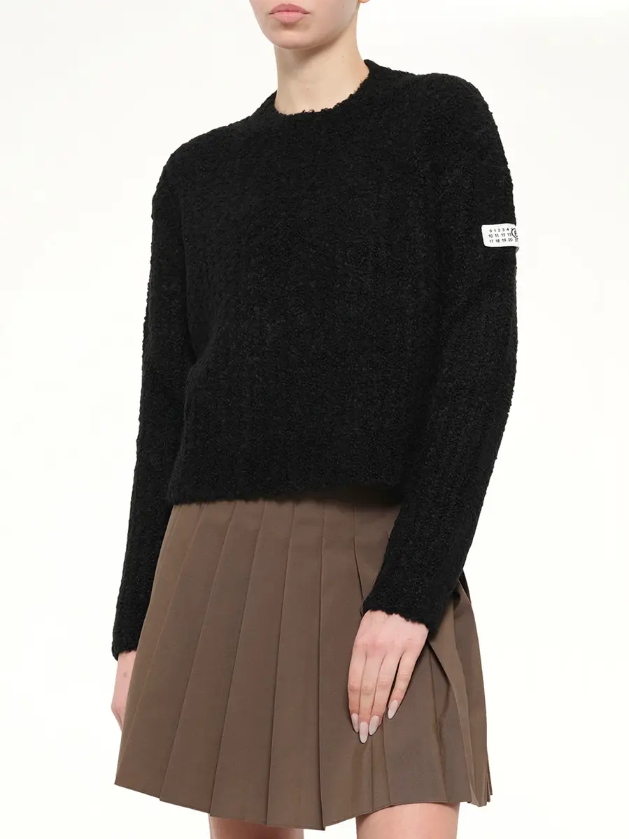 MM6 MAISON MARGIELA Boucle Knit Sweater | Thumbnail 6 MM6 MAISON MARGIELA Boucle Knit Sweater | Thumbnail 6