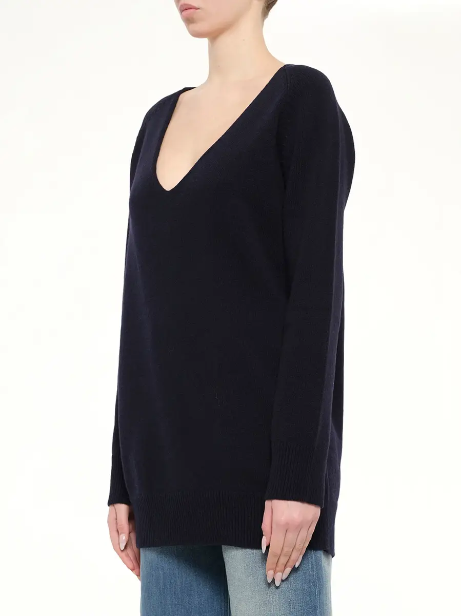 MM6 MAISON MARGIELA V-neck Wool Sweater | Thumbnail 3 MM6 MAISON MARGIELA V-neck Wool Sweater | Thumbnail 3