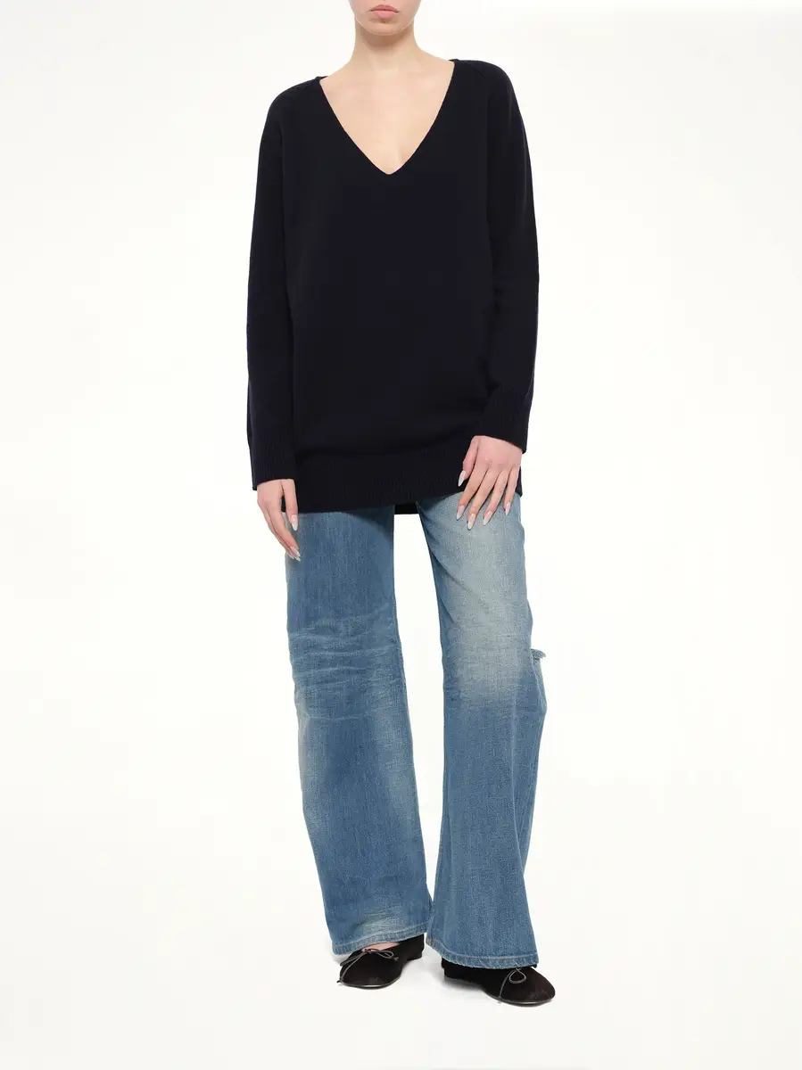 MM6 MAISON MARGIELA V-neck Wool Sweater | Thumbnail 4 MM6 MAISON MARGIELA V-neck Wool Sweater | Thumbnail 4