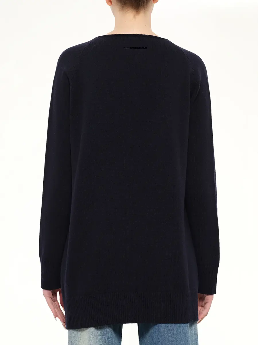 MM6 MAISON MARGIELA V-neck Wool Sweater | Thumbnail 5 MM6 MAISON MARGIELA V-neck Wool Sweater | Thumbnail 5