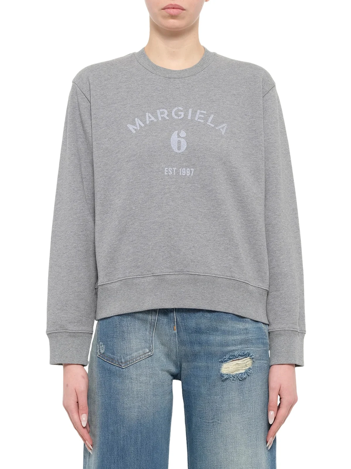 MM6 MAISON MARGIELA Margiela 6 Sweatshirt in Grey Melange