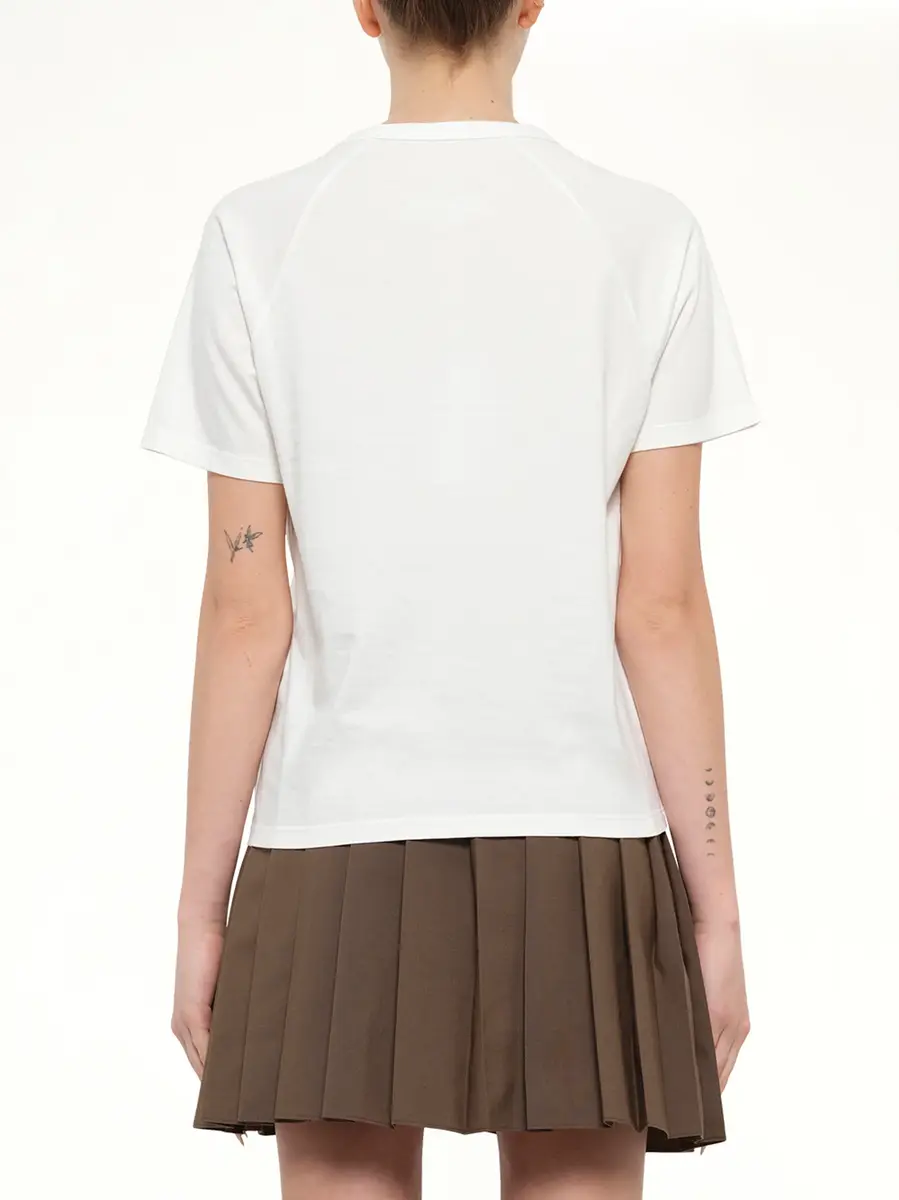 MM6 MAISON MARGIELA Layered Logo T-shirt in Off White | Thumbnail 5 MM6 MAISON MARGIELA Layered Logo T-shirt in Off White | Thumbnail 5