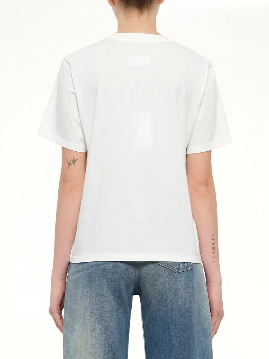 MM6 MAISON MARGIELA Margiela 6 T-shirt in Off White | Thumbnail 5 MM6 MAISON MARGIELA Margiela 6 T-shirt in Off White | Thumbnail 5