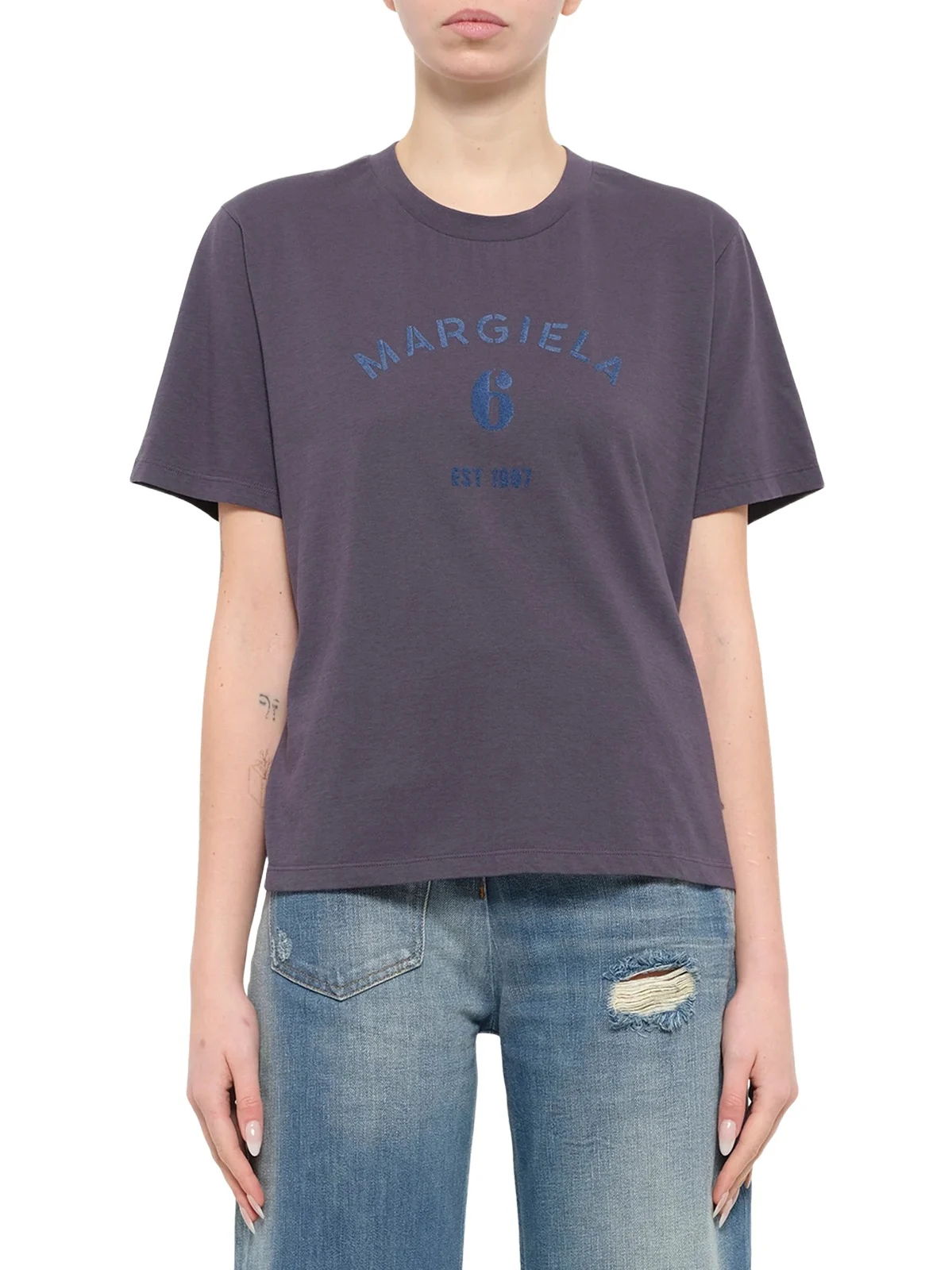 MM6 MAISON MARGIELA Margiela 6 T-shirt in Midnight Blue